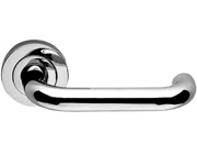 Frelan Hardware Thame Door Handles On Round Rose, Polished Chrome - JV502PC (sold in pairs)